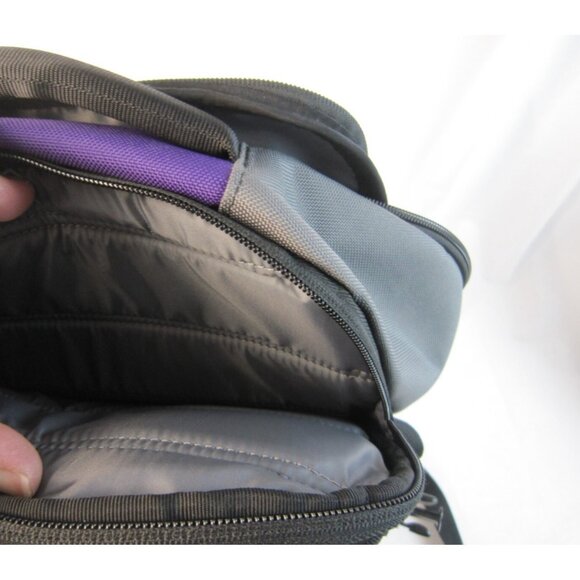 Timbuk2 Division Backpack Purple Yellow "ct" Logo - 17" x 12" - Picture 7 of 14